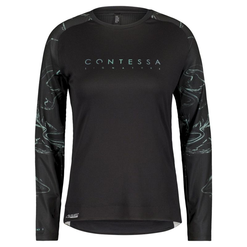 Scott Trail Contessa Sign. Long-Sleeve Shirt – Cykeltrikå – Dam Black XS