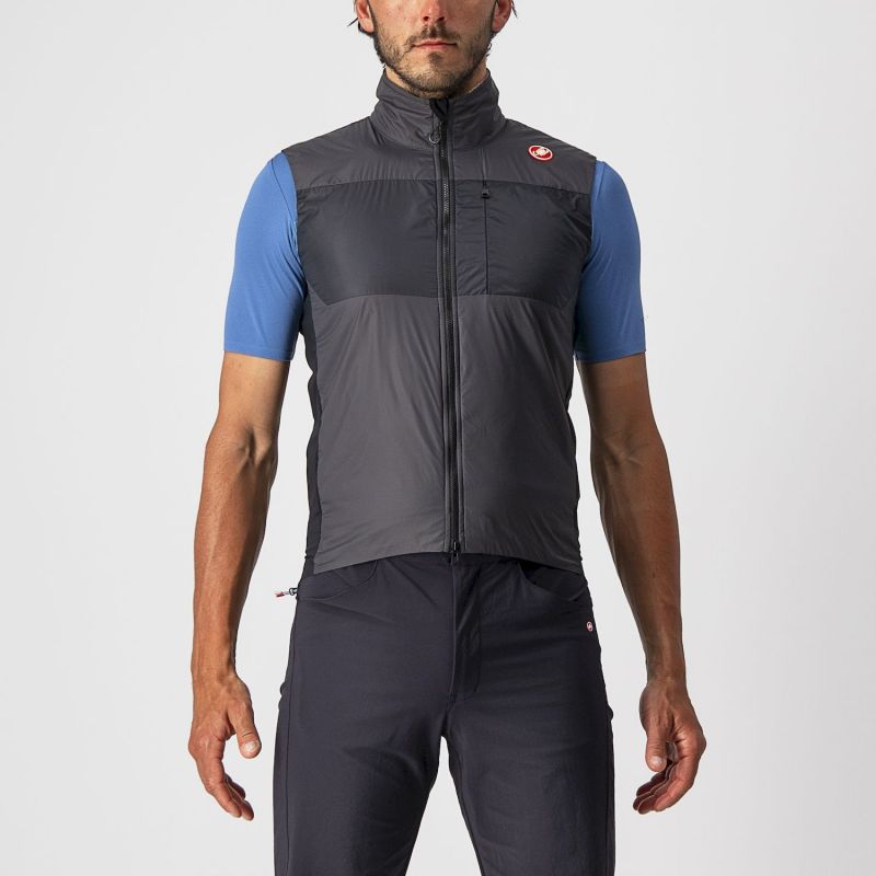 Castelli Unlimited Puffy Vest – Cykelväst – Herr Gris Foncé / Noir L