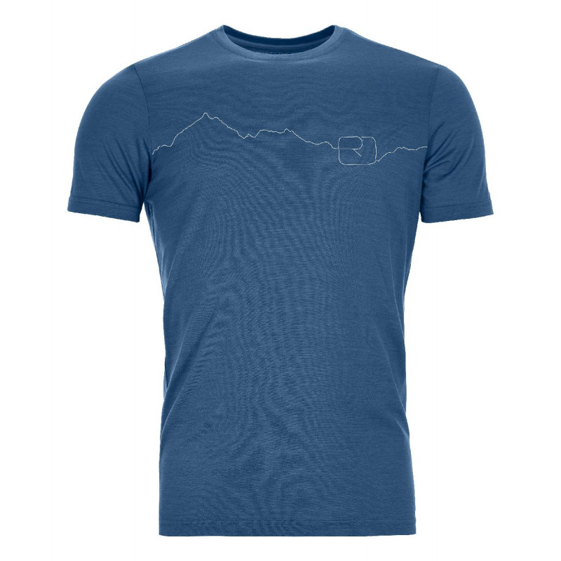 Ortovox 150 Cool Mountain TS – T-shirt – Herr Mountain Blue L