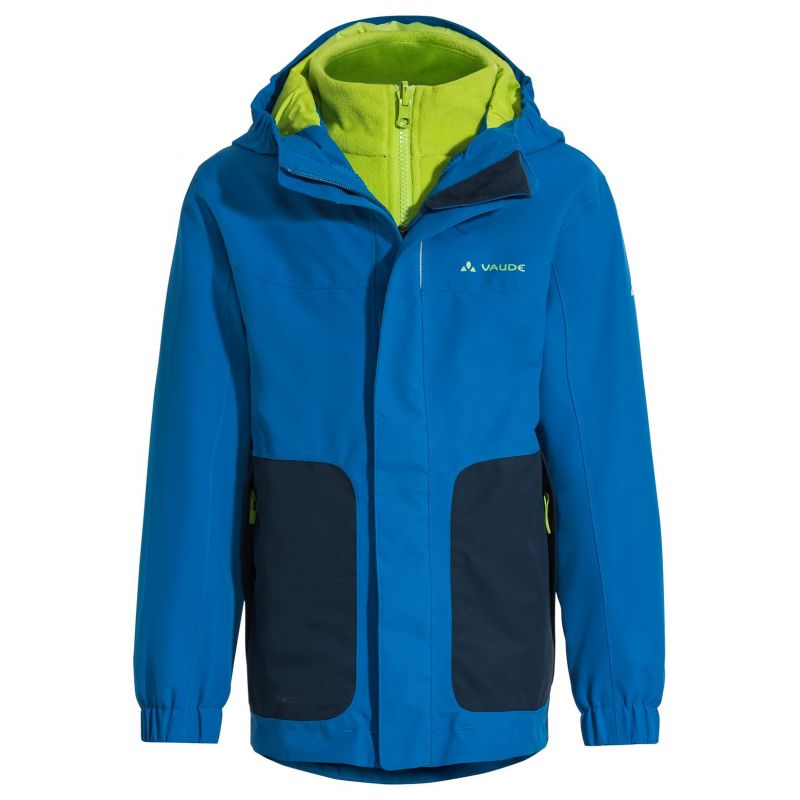 Vaude Campfire 3in1 IV – 3 i 1 jacka – Børn Radiate / Green Taille de l’enfant 122 – 128 cm
