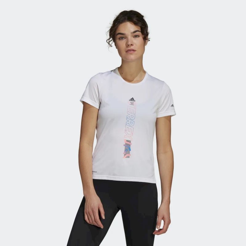 adidas Terrex Agravic T-Shirt - T-shirt - Dam White S