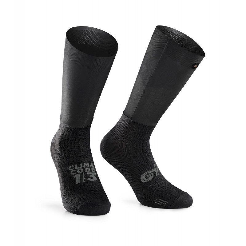 Assos GTO Socks – Cykelstrumpor Black Series 39 – 42
