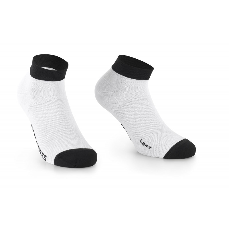 Assos RS Socks Superleger Low – Cykelstrumpor White Series 43 – 46