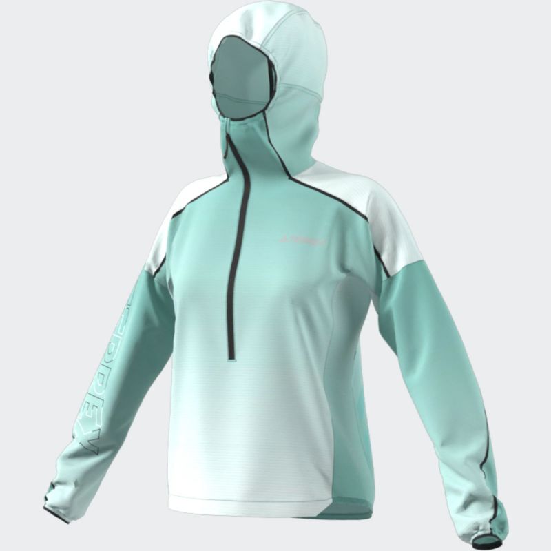 adidas Terrex Agravic Pro WW Jacket - Vindjacka - Dam Semi Flash Aqua L