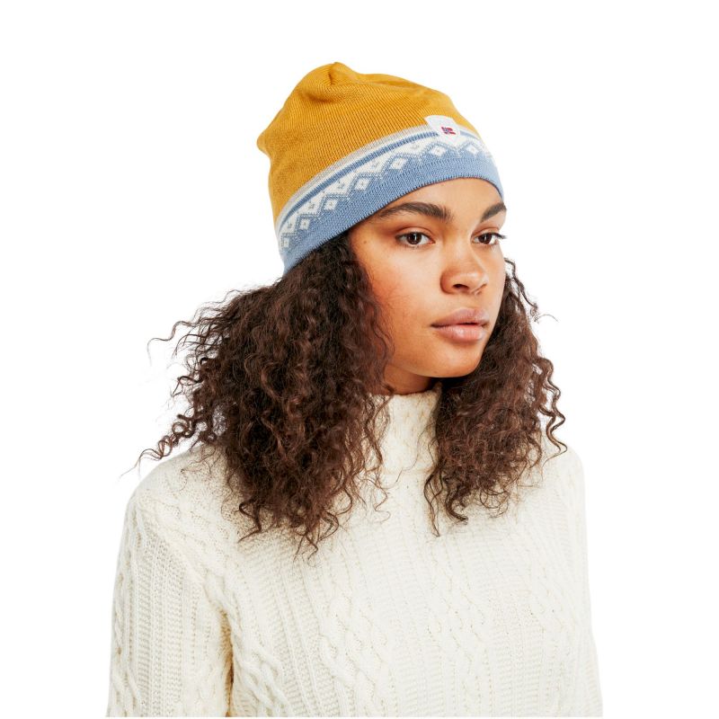 Dale of Norway Moritz Hat – Mössa Mustard / Blue / Shadow Unik storlek